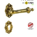 دستگیره رزت مدل 1701 رنگ رز گلد دو تیکه ترووان 5 سال گارانتی